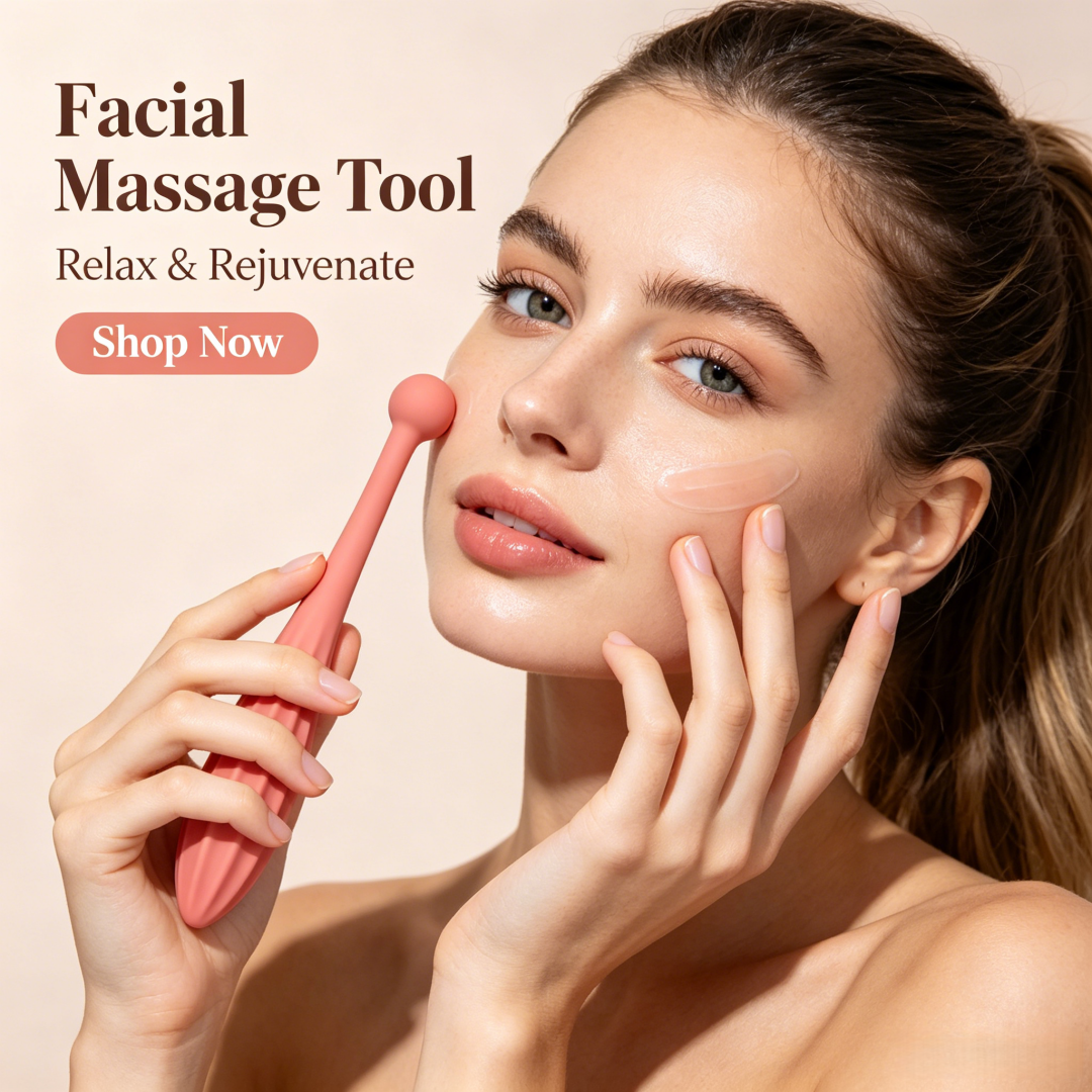 Face Massager - Portable Face Massage Stick Facial Roller