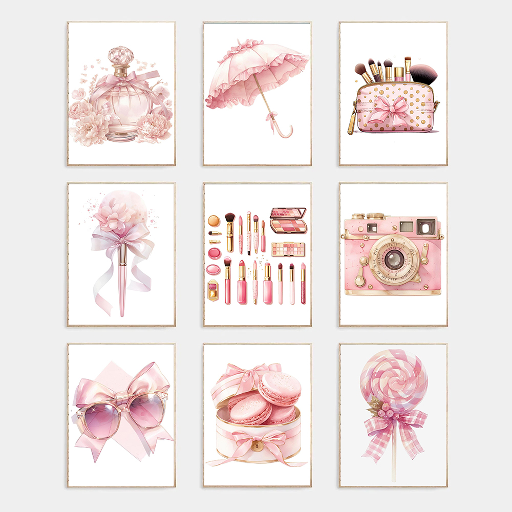 Beauty Makeup Fashion - Pink Fashion Makeup Dessert Still Life