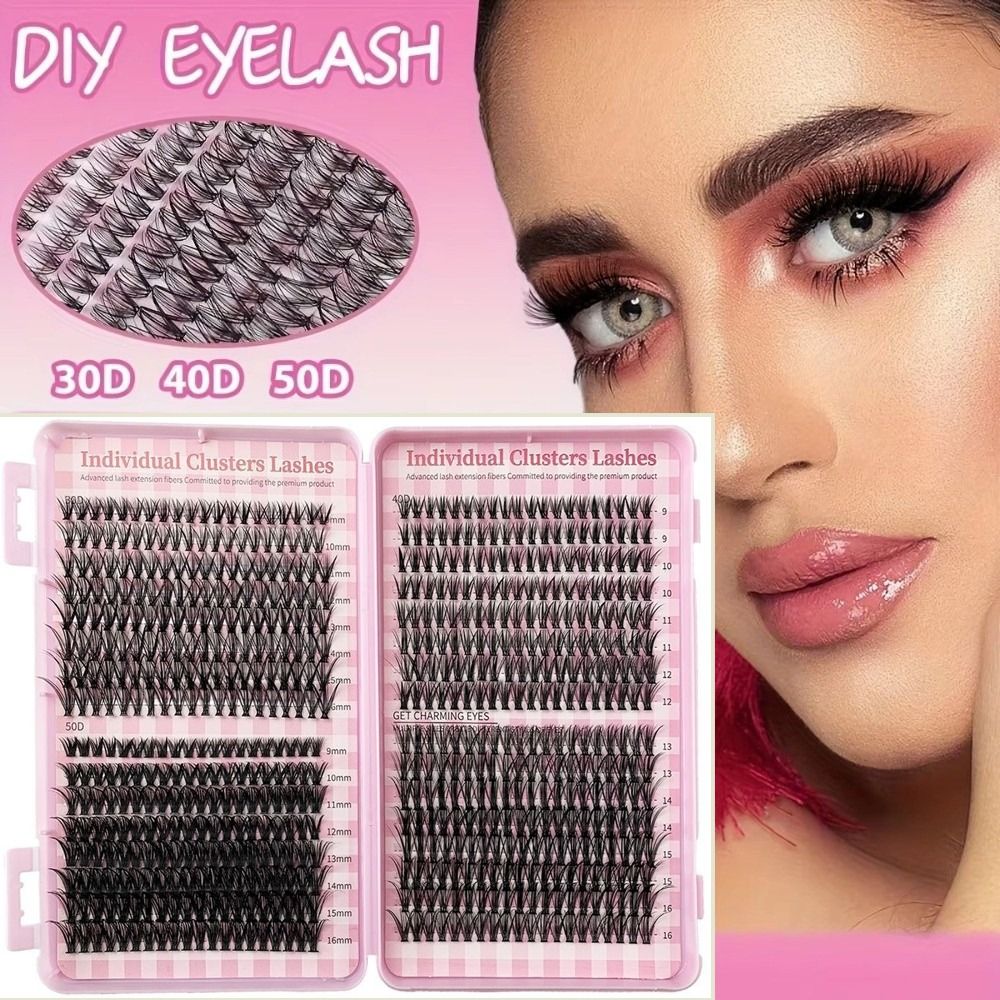 False Eyelashes Natural - 8-16mm Length False Eyelashes 30D/40D/50D/60D Natural