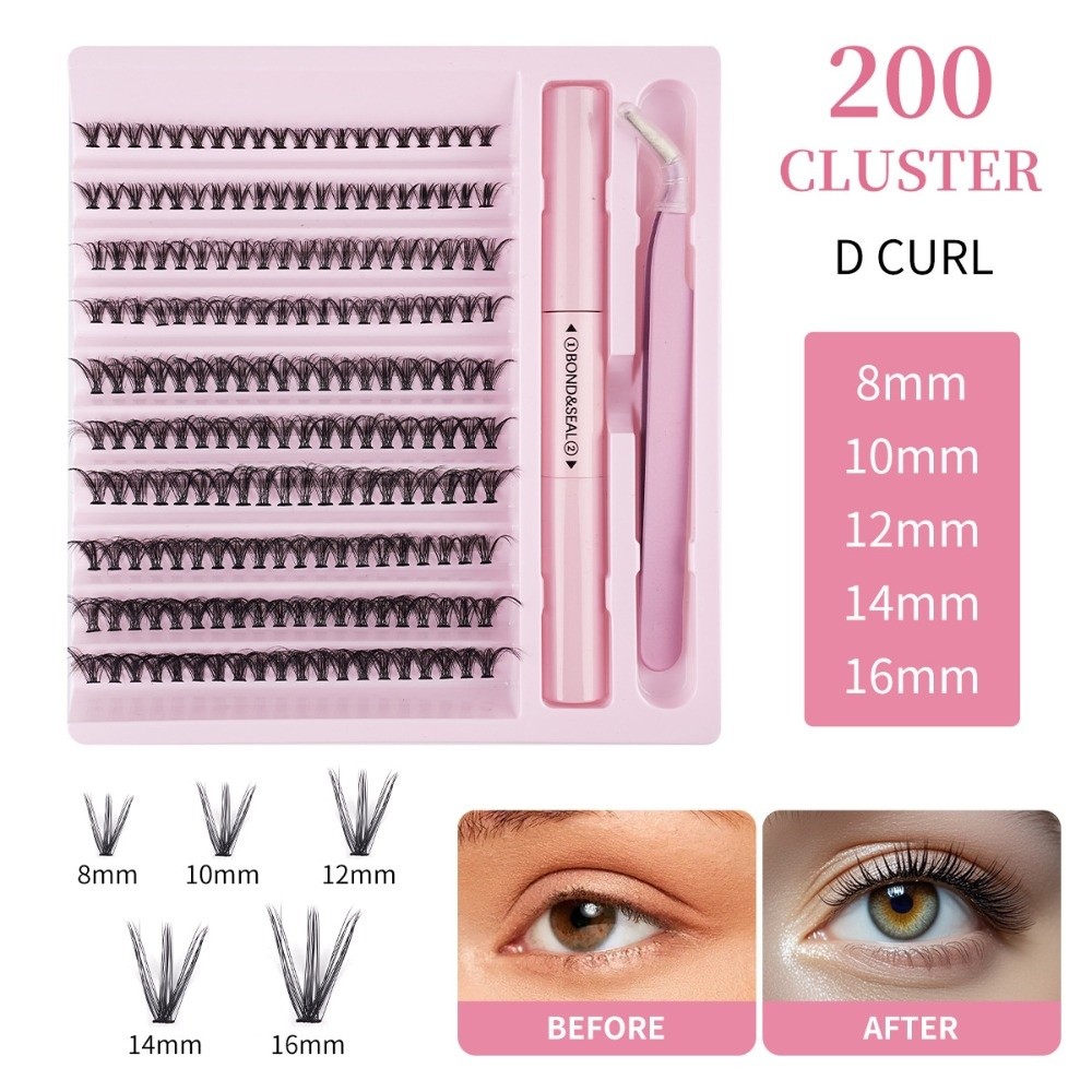 False Eyelashes Natural - High Quality Bond and Seal False