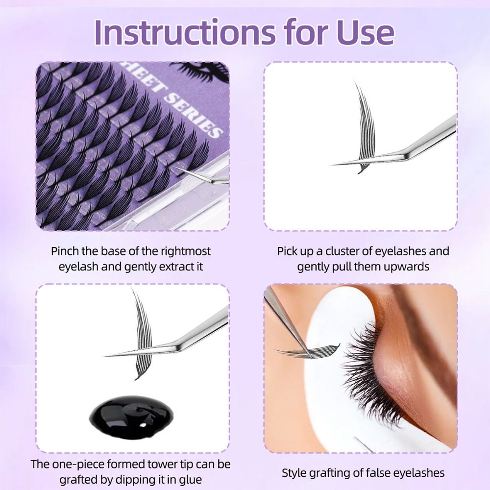 132/240 Clusters Curvature D G – обзор и цена False Eyelashes Natural