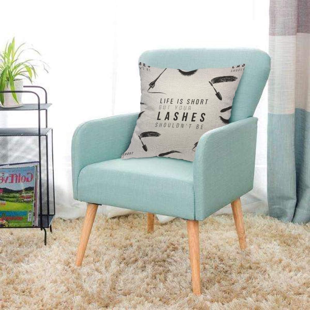 Funny Eyelash Quote Pillow Cov – обзор и цена Beauty Makeup Quotes Short