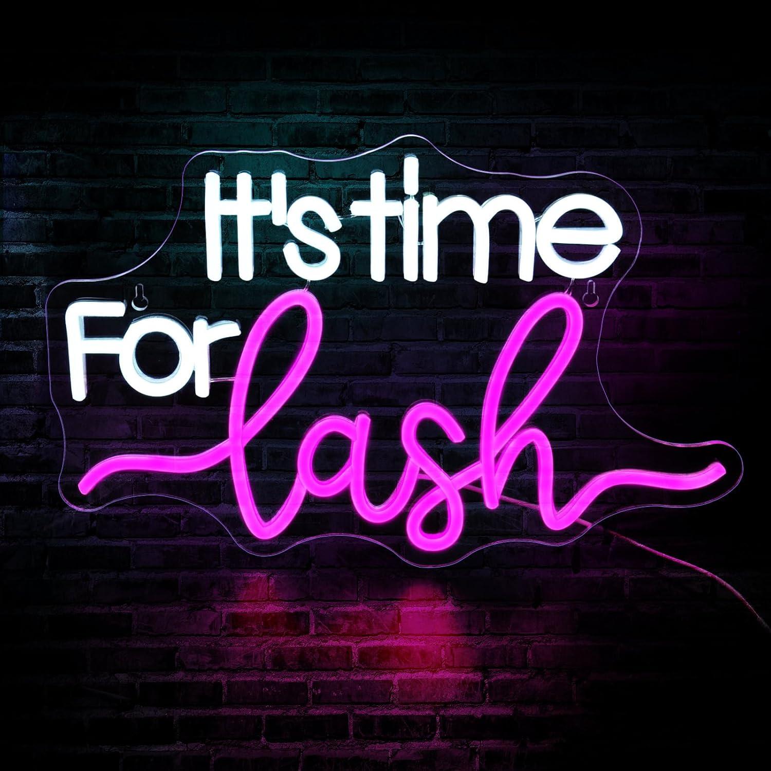 It's Time For Lash Neon Sign L – обзор и цена Beauty Makeup Bar