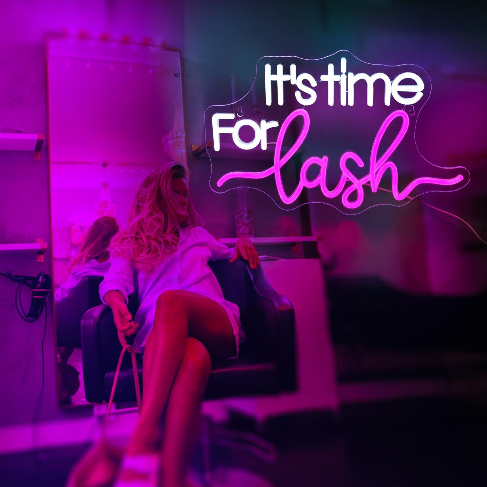 It's Time For Lash Neon Sign L – обзор и цена Beauty Makeup Bar