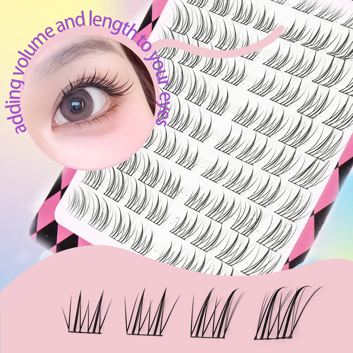 80 Clusters of Fox-Style False – обзор и цена False Eyelashes Natural