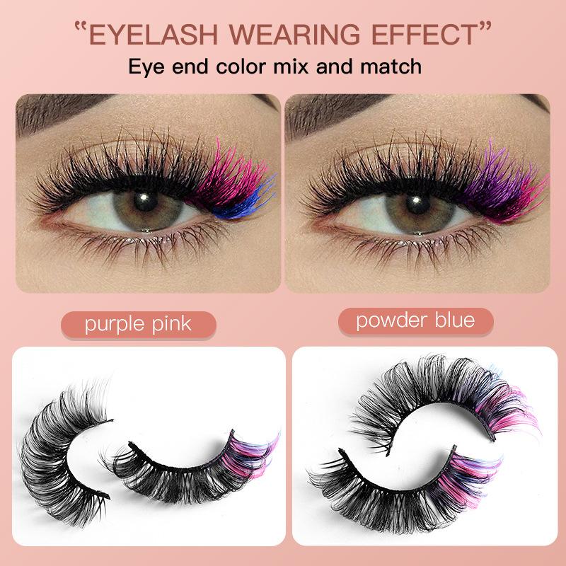 7 Pairs Colorful False Eyelash – обзор и цена False Eyelashes Natural