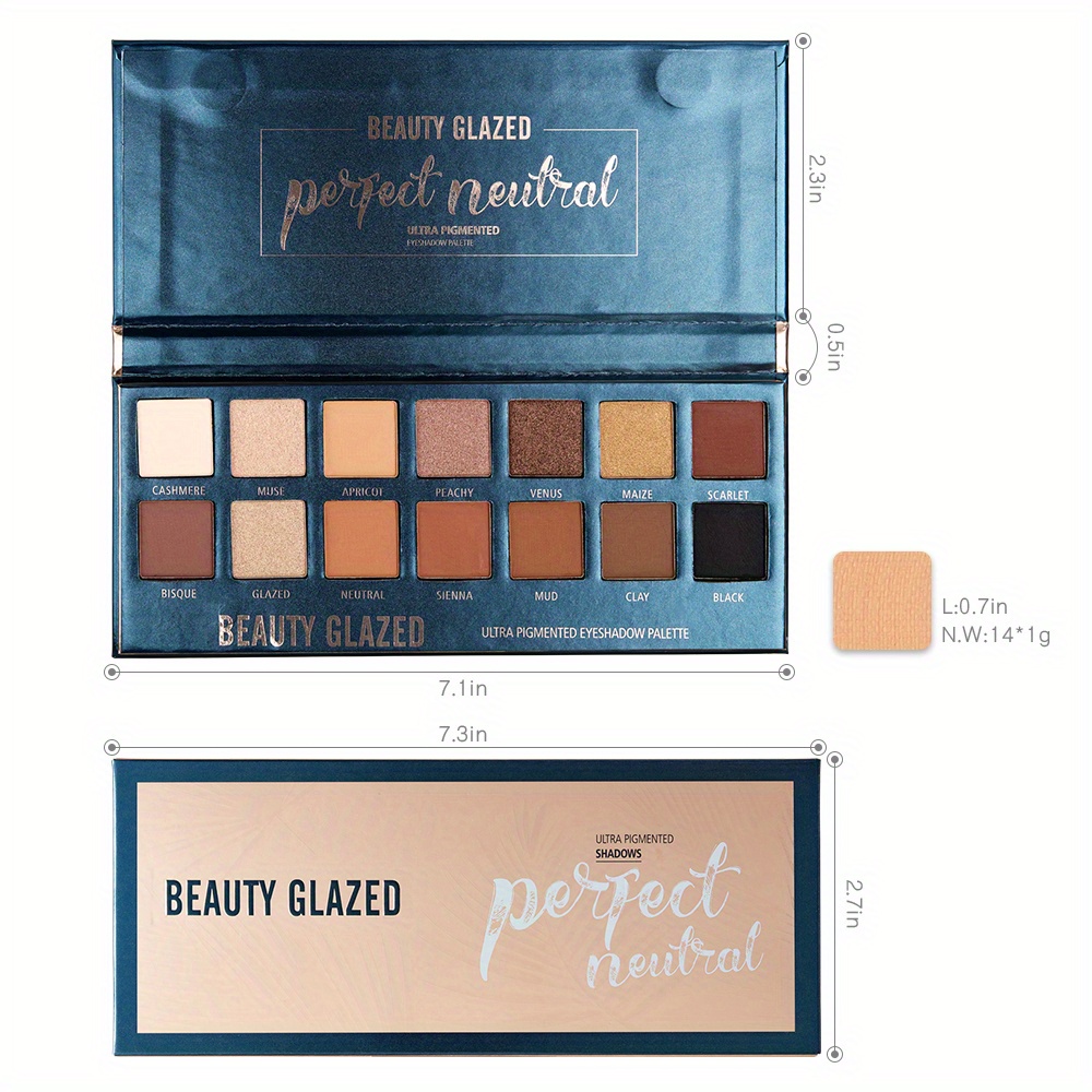 BEAUTY GLAZED 14 Colors Eyesha – обзор и цена Beauty Huda Makeup