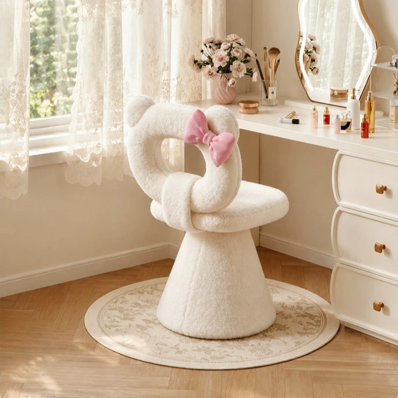 Bow Dressing Vanity Stool Pink – обзор и цена Beauty And Makeup