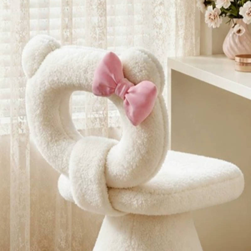 Bow Dressing Vanity Stool Pink – обзор и цена Beauty And Makeup