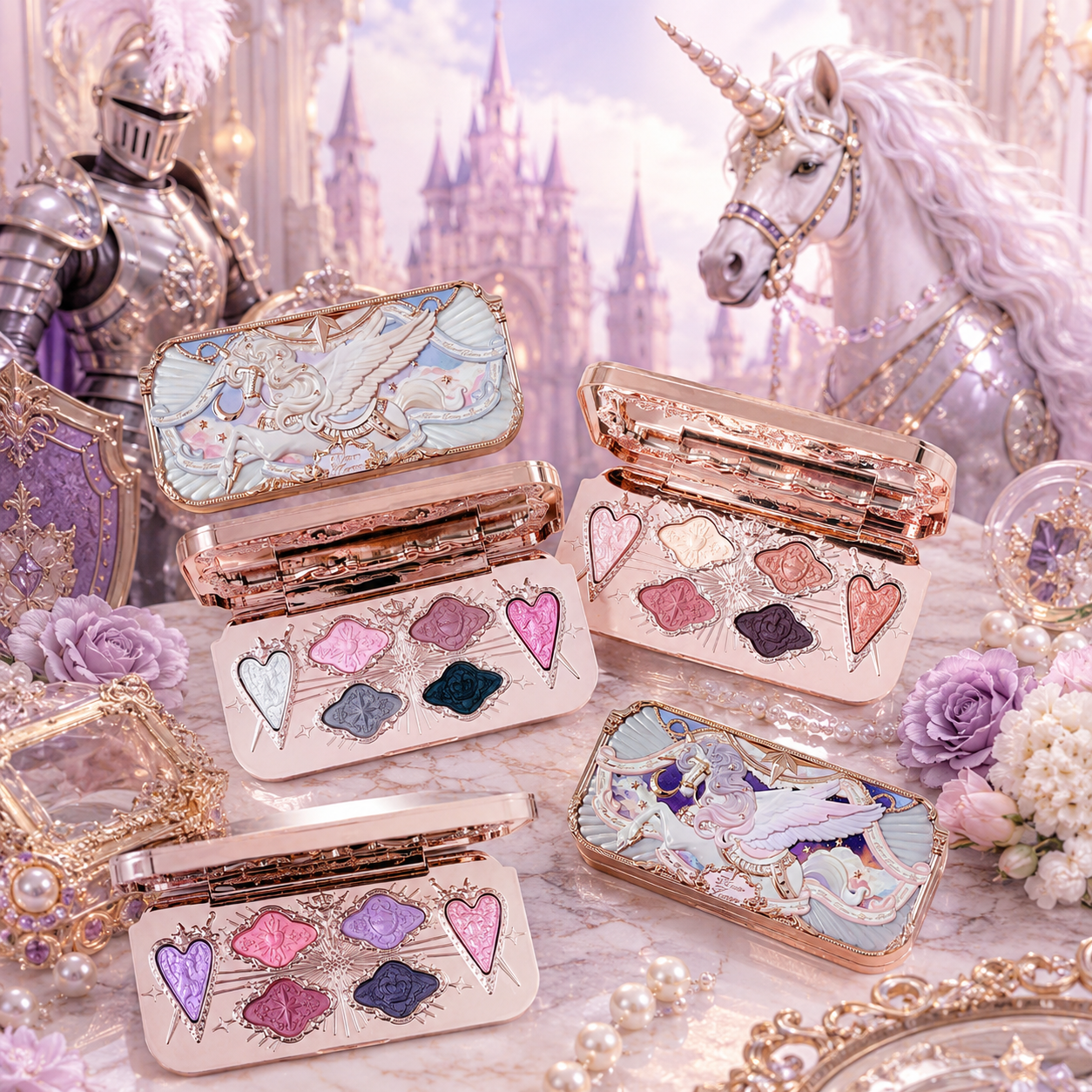 Flower Knows Knight Unicorn Ey – обзор и цена Beauty Makeup Eyeshadow Palette