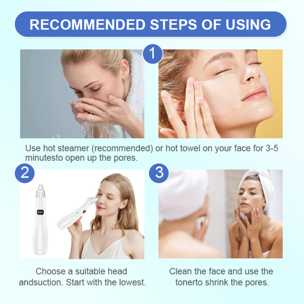 Electric Blackhead Remover 3 S – обзор и цена Pore Vacuum