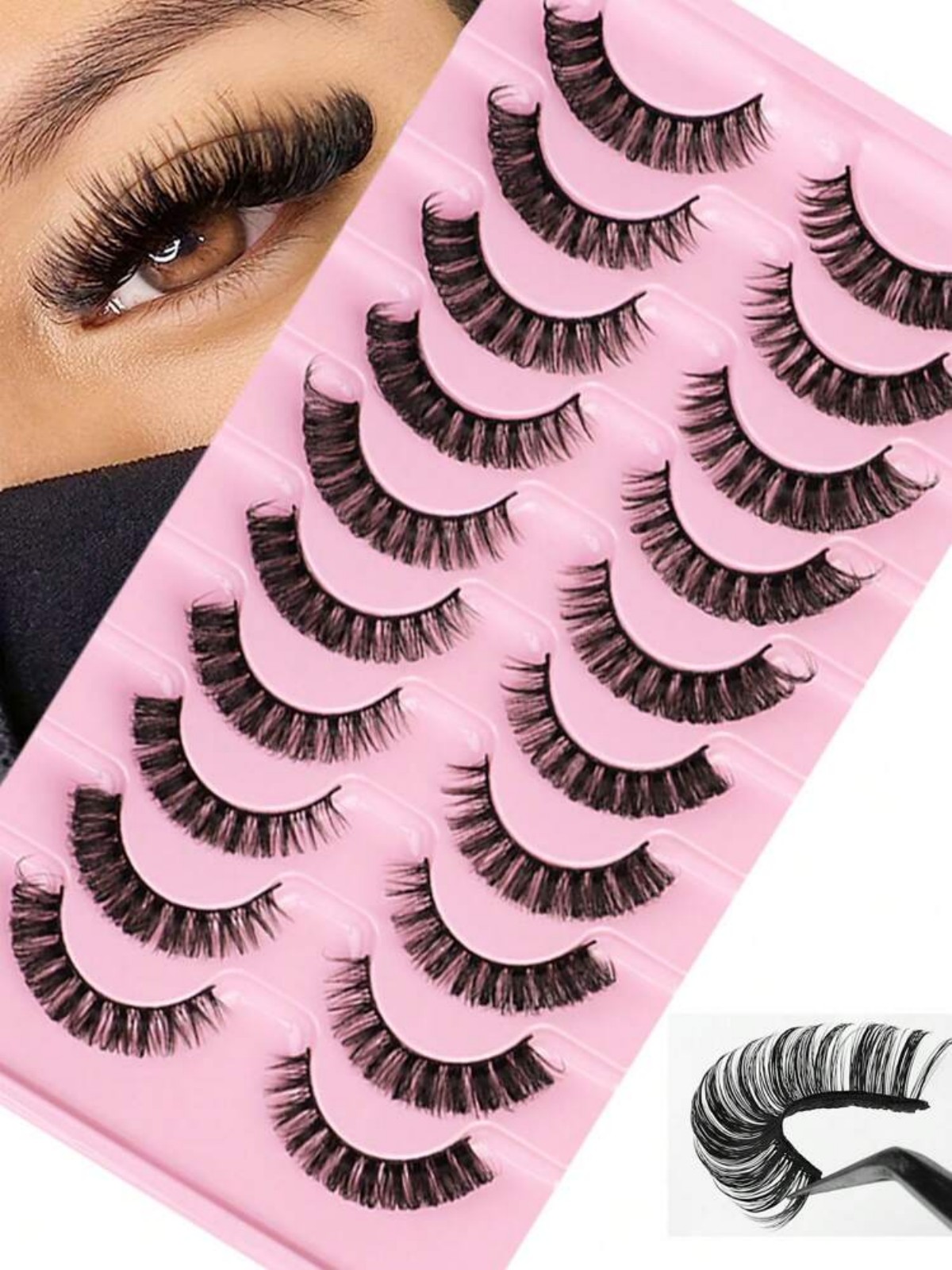 Russian Striped False Eyelashe – обзор и цена Beauty Makeup Bar