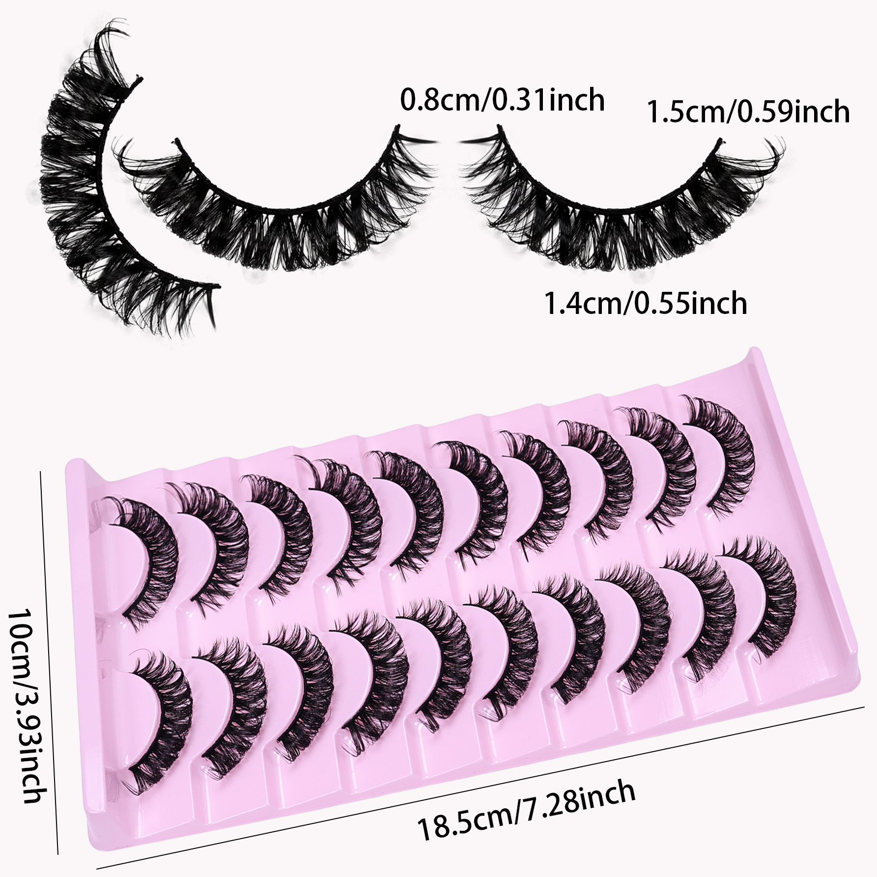 Russian Striped False Eyelashe – обзор и цена Beauty Makeup Bar