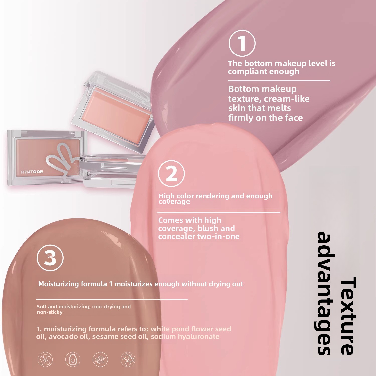 HYNTOOR Base Makeup Blush Crea – обзор и цена J Beauty Makeup