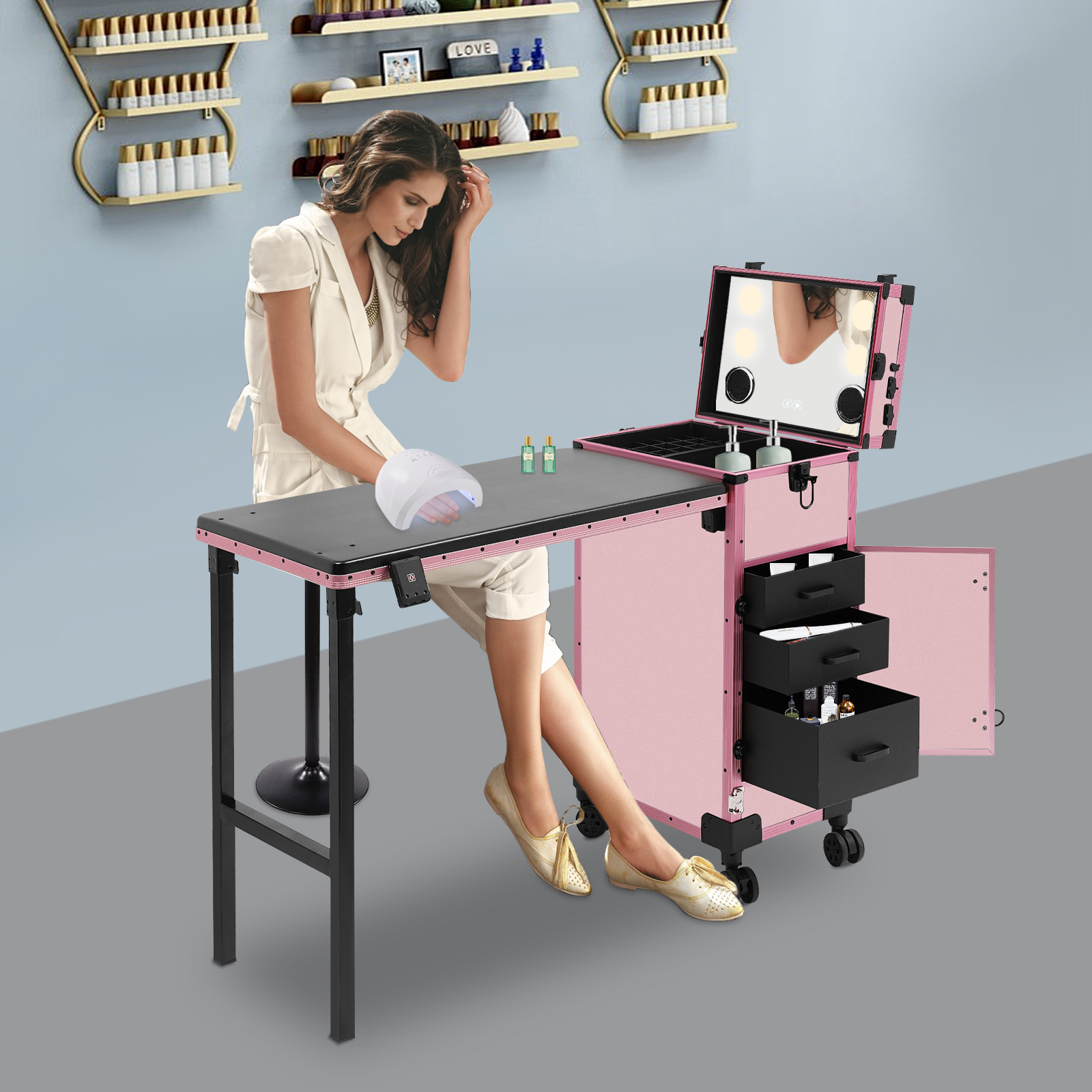 3-Tier Foldable Makeup Trolley – обзор и цена Beauty For You Makeup