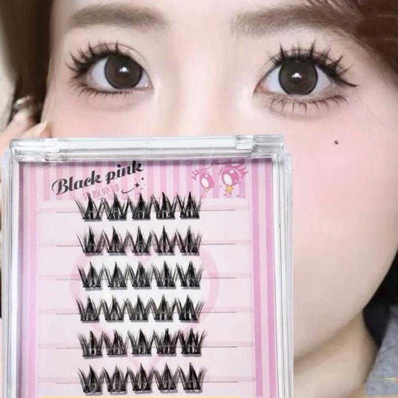 6 Rows Diy Segmented False Eye – обзор и цена False Eyelashes Natural