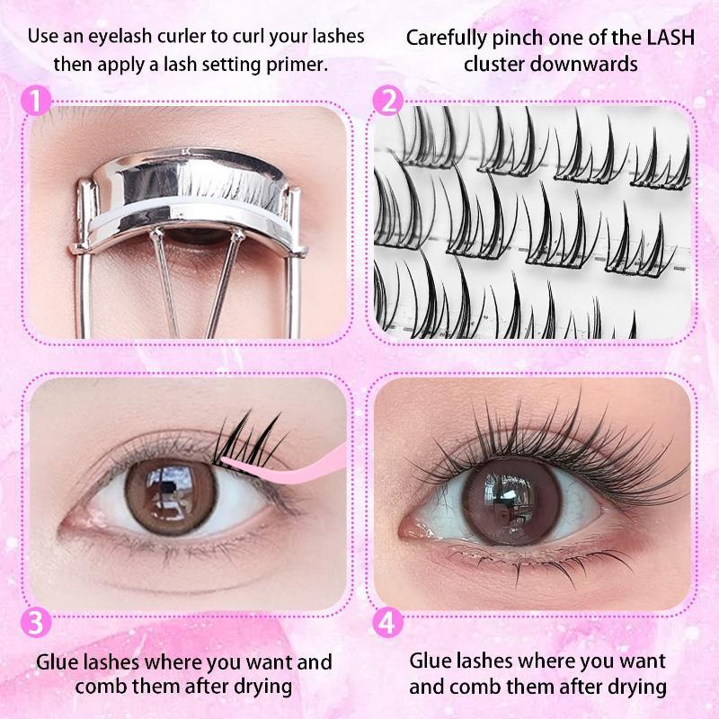 1 Box Natural Fox Eye Glue-Fre – обзор и цена False Eyelashes Natural