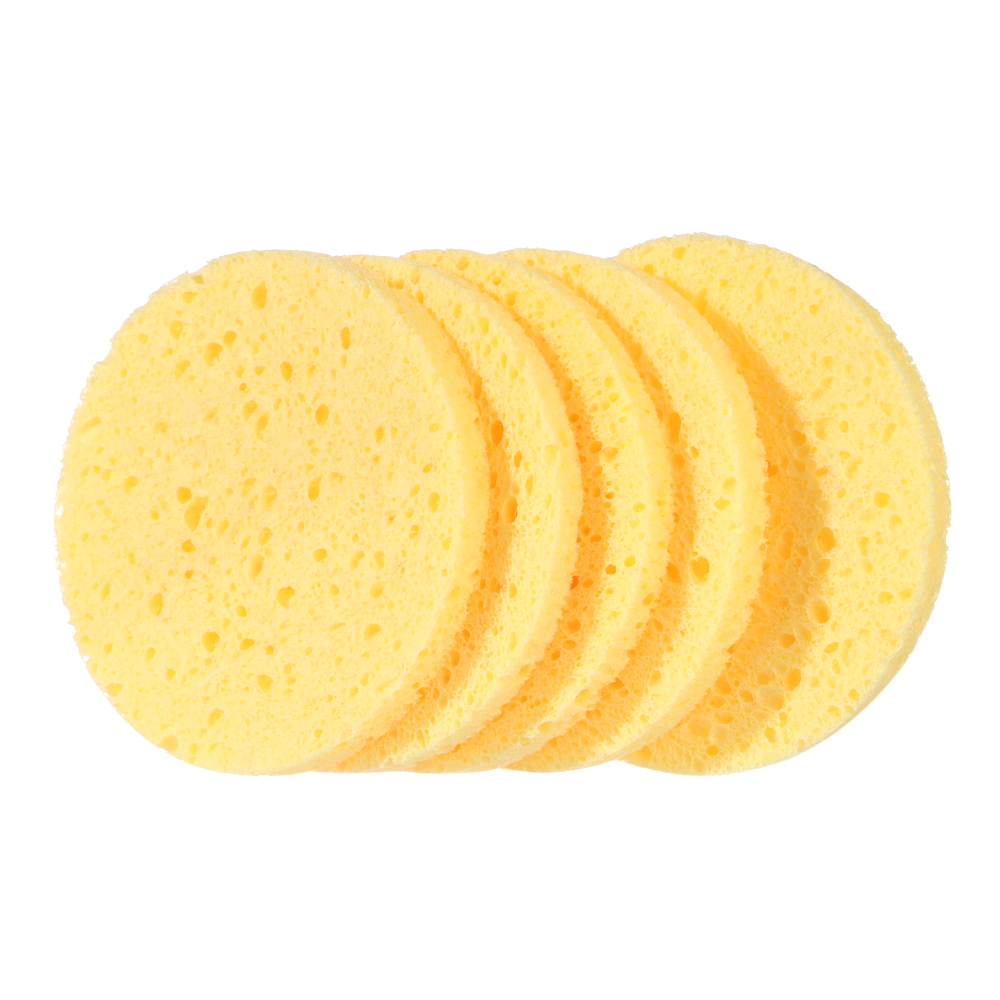 10pcs 6-9cm Yellow Face Round  – обзор и цена Kiss Beauty Makeup Remover
