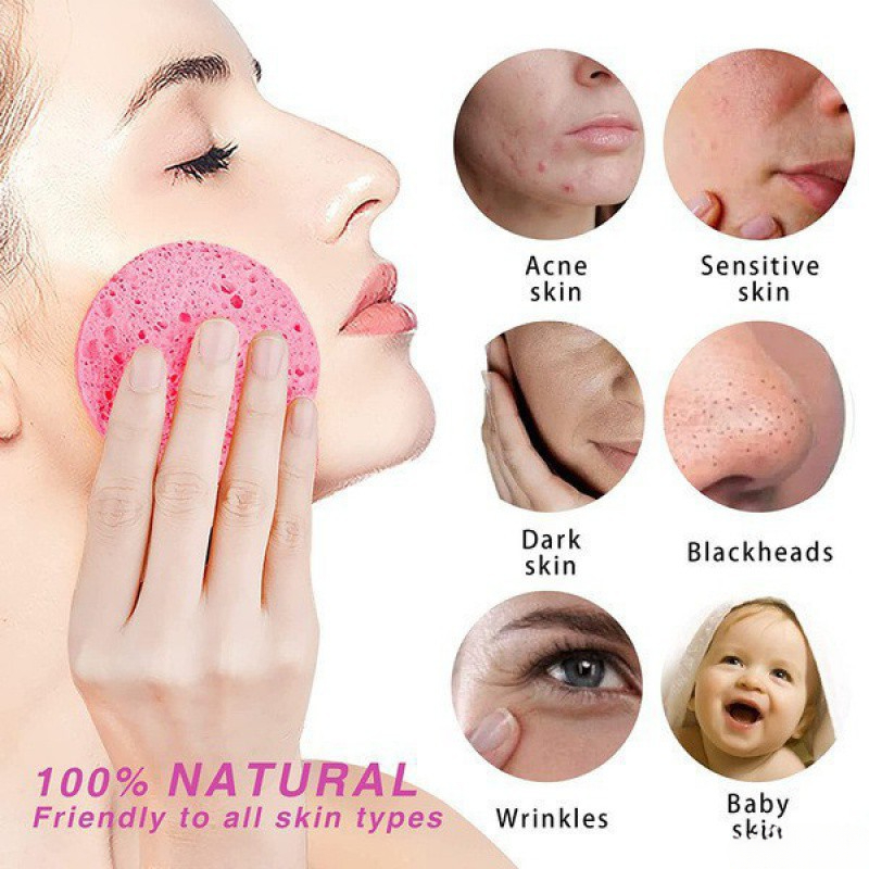 5-10pcs Natural Face Round Mak – обзор и цена Kiss Beauty Makeup Remover