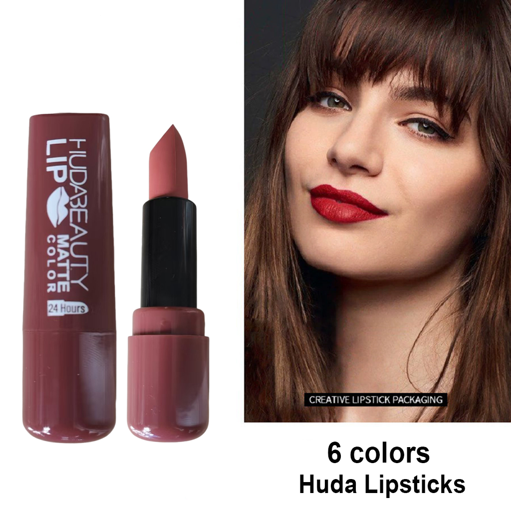 6 colors Lipstick Matte 3.8g H – обзор и цена Beauty Huda Makeup