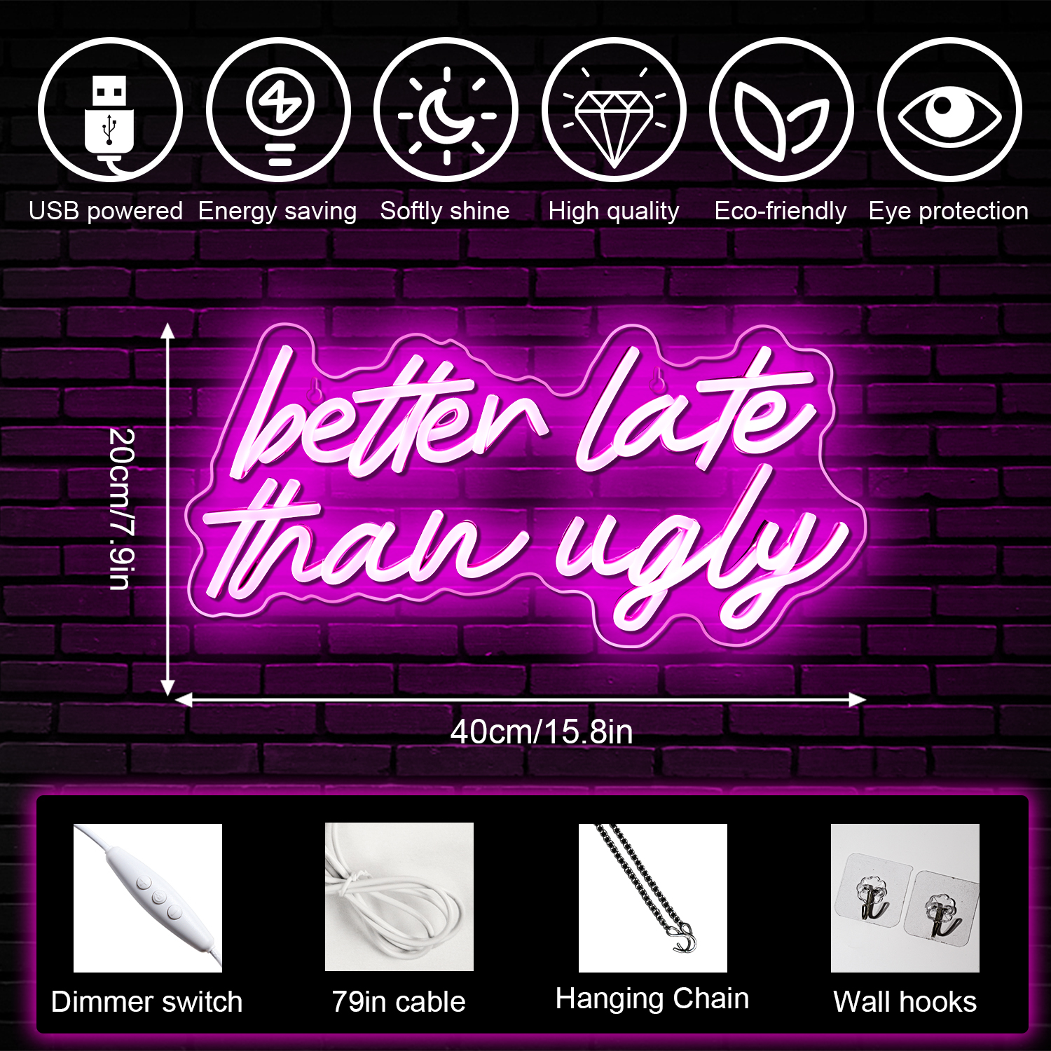 Better Late Than Ugly Neon Sig – обзор и цена Beauty Makeup Bar