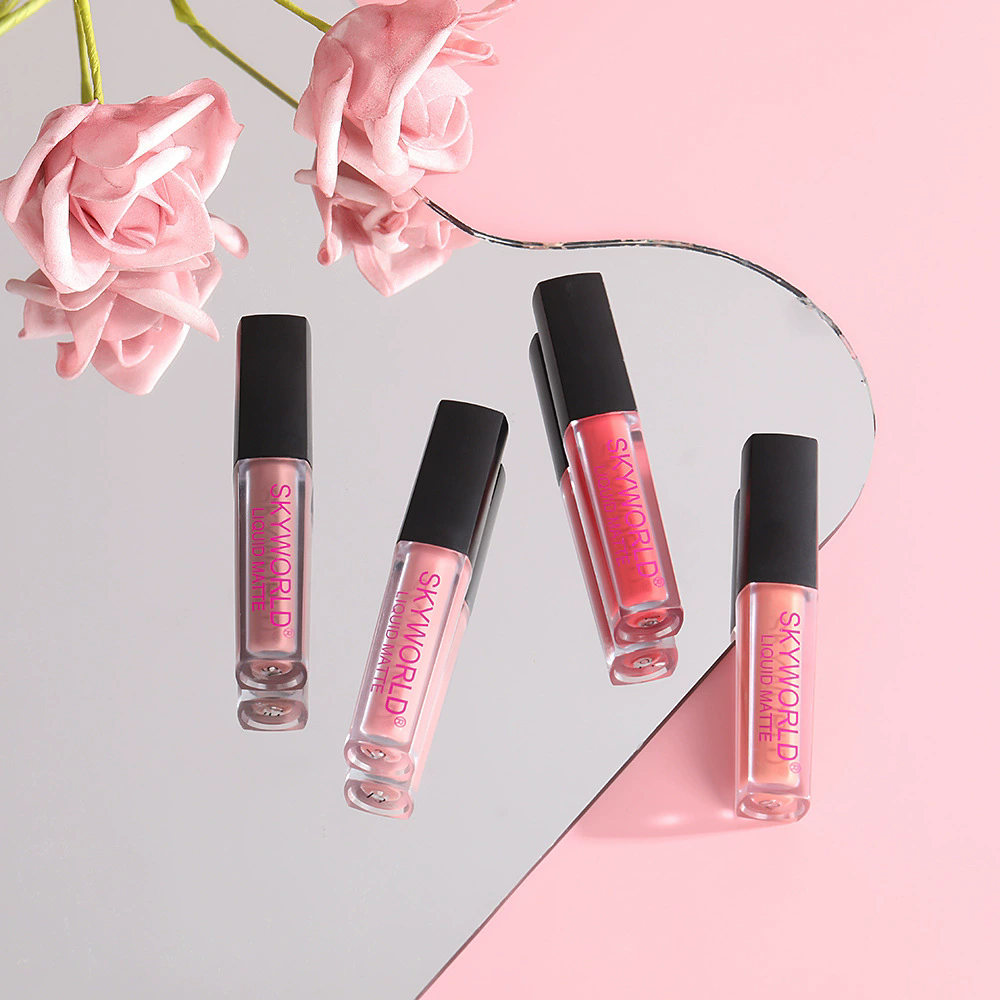 4pcs Lipstick Set Matte Lip Gl – обзор и цена Beauty Huda Makeup